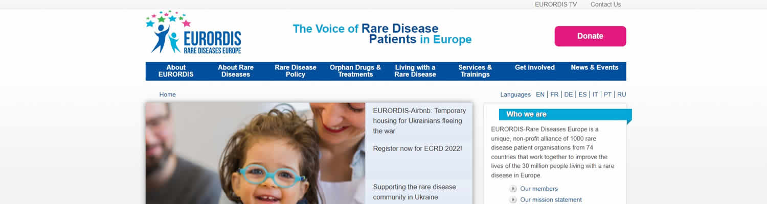 EURORDIS - The Voice of Rare Disease Patients in Europe - www.eurordis.org